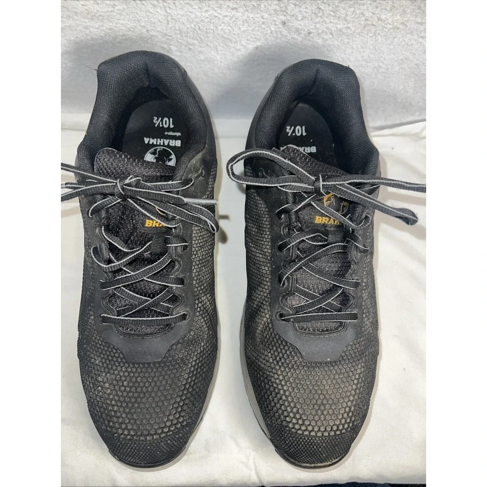 Brahma Steel Toe Work‎ Shoes Mens 10.5M Black Leather Slip Resistant